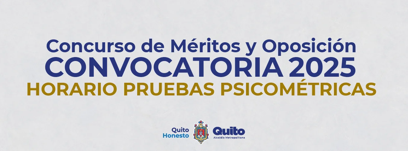 Horario de Pruebas Psicométricas
